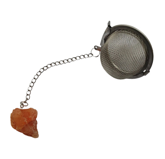 Carnelian Raw Gemstone Tea Strainer
